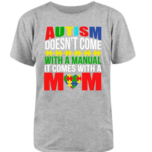 Autism Manual Cotton Jersey T-shirts - Picture 1 of 3